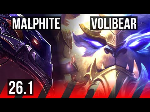 MALPHITE vs VOLIBEAR (TOP) | 36K damage | EUW Master | 26.1