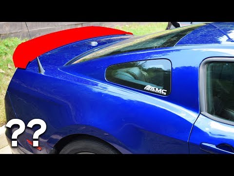2013 Mustang GT500 Rear Spoiler Install // Adding MUSCLE CAR Style!