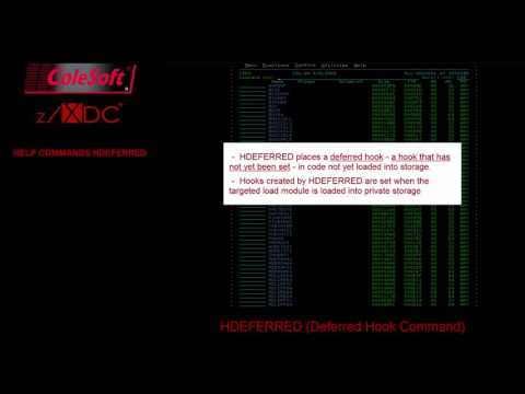 C04 - Static and Dynamic Hooks in c/XDC and z/XDC