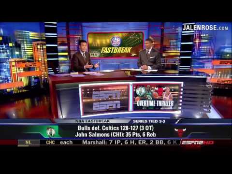 Rose on Rose - Jalen discusses Derrick's Game 6 Performance - Bulls vs Celtics 2009 NBA Playoffs