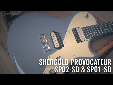 Shergold Provocateur SP01SDBK with Shergold deluxe gigbag.  Spankingly Good Rock Guitars image 14