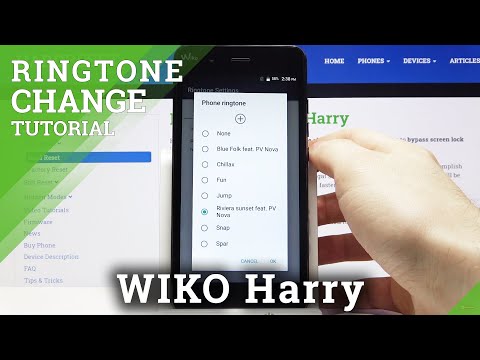 Change Ringtone WIKO Harry – Notifications Settings