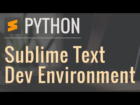 Setting up a Python Development Environment in Sublime Text Video