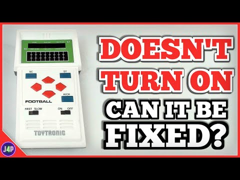 Broken Retro 1970's Handheld Football Game. Doesn't Power On & Damaged Buttons. Can It Be Fixed?
