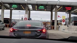 USA  Canada Border Crossing After Black Friday Shopping in Buffalo NY