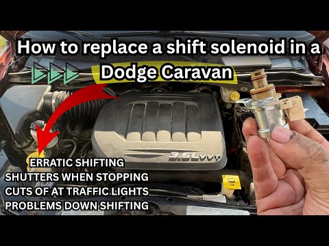 HOW TO REPLACE A SHIFT SOLENOID IN A DODGE CARAVAN 62TE six-speed automatic transmission