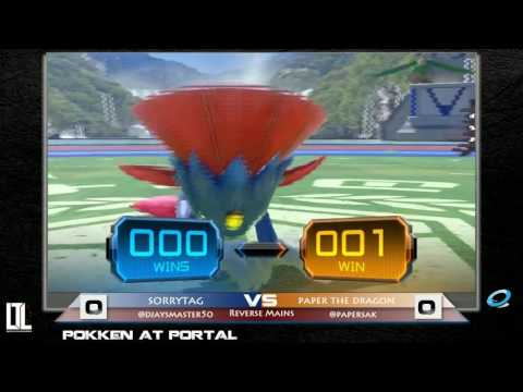 Paper the Dragon vs Sorrytag - Pokken at Portal 7/26/16