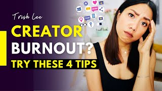 How to deal with CONTENT CREATOR BURNOUT | The PRESSURE to constantly CREATE | 4 Tips to try thumbnail