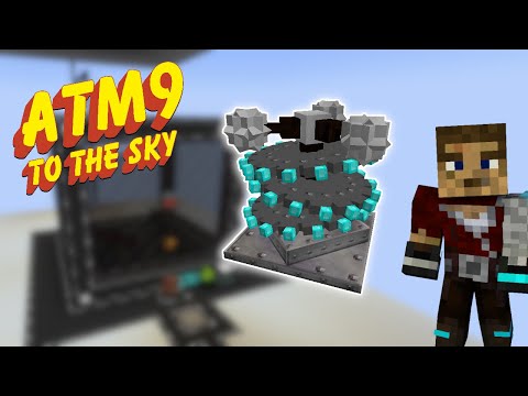 Easy Mob Farm with Mob Grinding Utils - ATM9 To The Sky Ep8