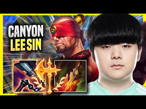 CANYON IS SO CLEAN WITH LEE SIN! - DK Canyon Plays Lee Sin JUNGLE vs Hecarim! | Season 2022