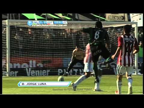 Gol de Luna. San Martín 1 - Estudiantes 0. Fecha 18. Torneo Final 2013. Fútbol Para Todos