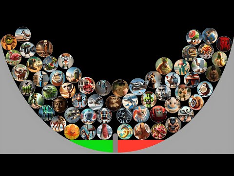 Marble Race Beast and Dark Bear Marbles