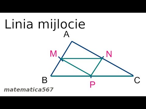 Linia mijlocie in triunghi