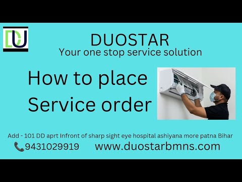 Hot to place Service order DUostar.. #duostar one stop service solution