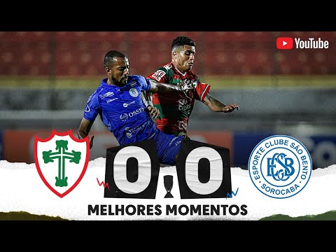 Gols e lances de Portuguesa x São Bento