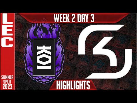 KOI vs SK Highlights | LEC Summer 2023 W2D3 | KOI vs SK Gaming