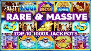 ONLY 1000X JACKPOTS! Top 10 - RARE & MASSIVE!