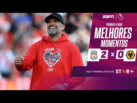 Gols e lances de Liverpool x Wolverhampton