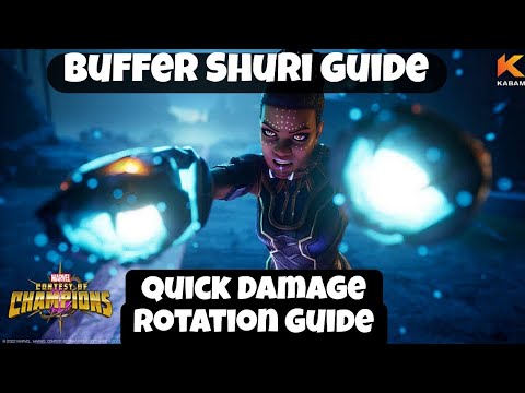 How to use Buffed Shuri (Quick Damage Rotation Guide) - Marvel Contest of Champions