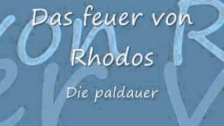 Das feuer von Rhodos -  Die paldauer