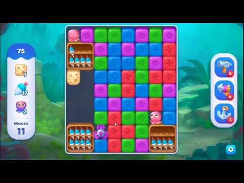 Fishdom Blast Level 75 - NO BOOSTERS GAMEPLAY 🐠 | SKILLGAMING ✔️