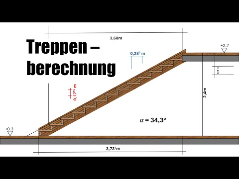 Calculate straight staircase