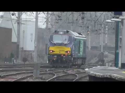 DRS Class 68 Diesel Locos at Carlisle - 68004. 68007 and 68009 - 11th February 2015