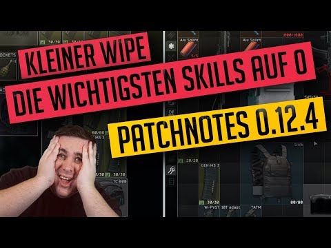 KLEINER WIPE - SKILLS AUF NULL - Patchnotes 0.12.4 Escape from Tarkov Deutsch
