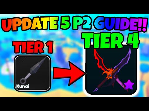 How To MAX OUT *UPDATE 5 PART 2* Fast!! (Update Showcase + Tips) Anime Weapons