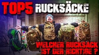 Top 5 Rucksäcke - Welcher Rucksack ist der richtige? Outdoor Survival Backpacking Bushcraft EDC