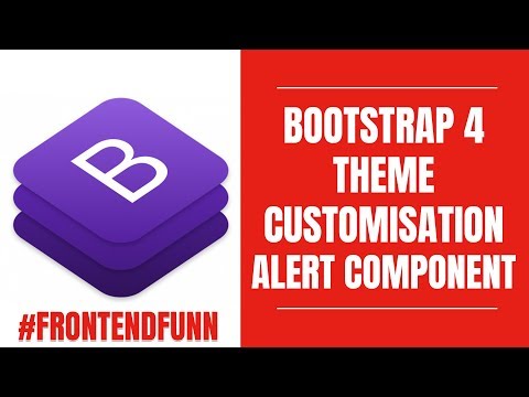 bootstrap 4 theme customisation - Bootstrap Alerts Component