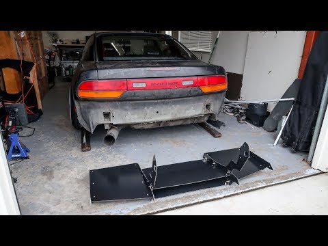 240SX Gets A ROCKET BUNNY DIFFUSER!!!