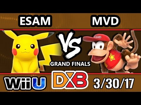 DXB 2017 SSB4 - PG | ESAM (Pikachu) Vs. PG | MVD (Diddy Kong) Smash 4 Grand Finals -Smash Wii U