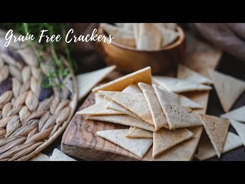 Grain Free Crackers With Cassava & Tigernut Flour (AIP, Paleo, Vegan Crackers)