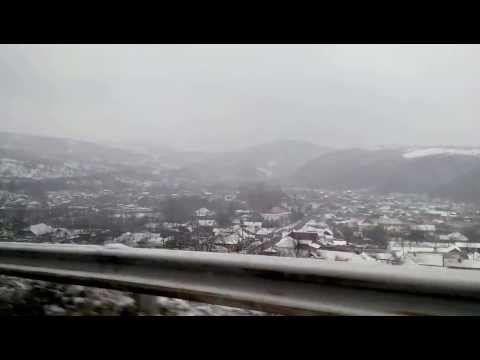 Beautiful Road Leading To Carasova - Romania (Winter Season)