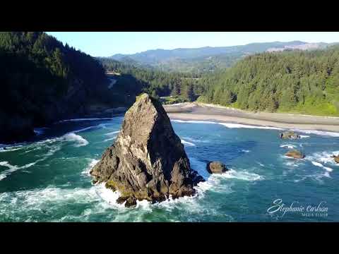 Take a flight over the southern Oregon coast off U.S. 101