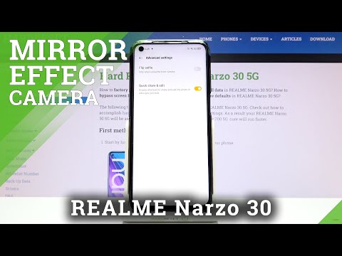 How to Disable Camera Mirror Effect on REALME Narzo 30 5G - Activate Camera Mirror Effect