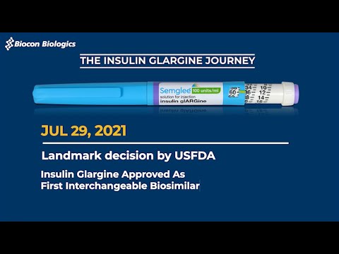 Insulin Glargine Injection, 100 IU/ml, 5ml