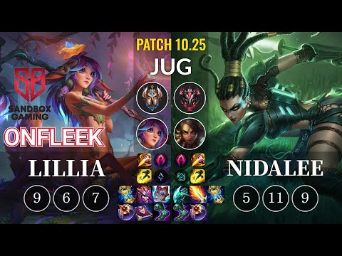 SB OnFleek Lillia vs Nidalee Jungle - KR Patch 10.25