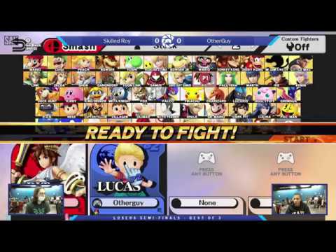 The Smash Lab 120 Losers Quarter Finals - Skilled Roy (Pit/Mario) vs OtherGuy (Lucas)