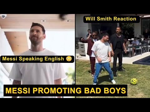 Will Smith Funny Reaction to Messi Acting During BTS Promotion of Bad Boys Movie | Messi News