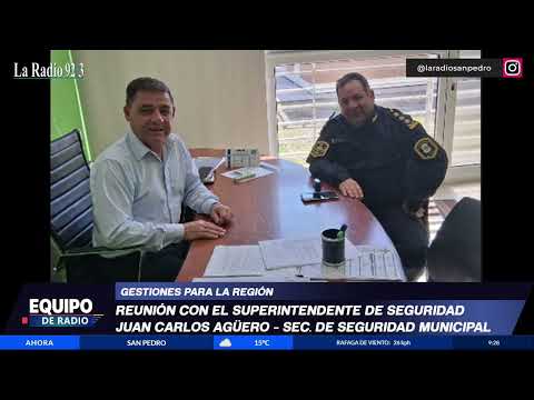 El secretario de seguridad se reunió con el superintendente de seguridad