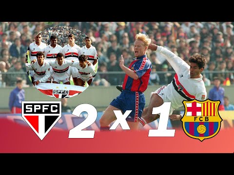 São Paulo 2 x 1 Barcelona - melhores momentos Final Mundial Interclubes 1992
