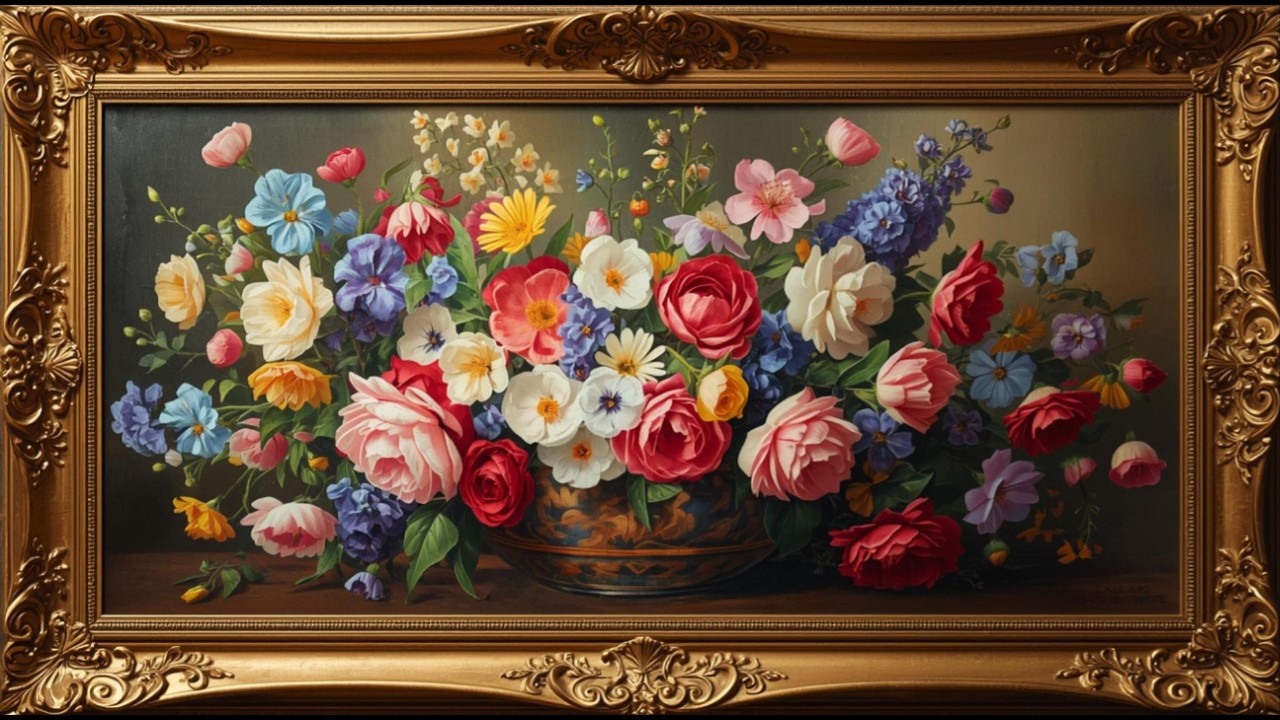 Vintage Healthy Mood Wallpaper Background | Ultra HD 4K | Framed Original Digital Art