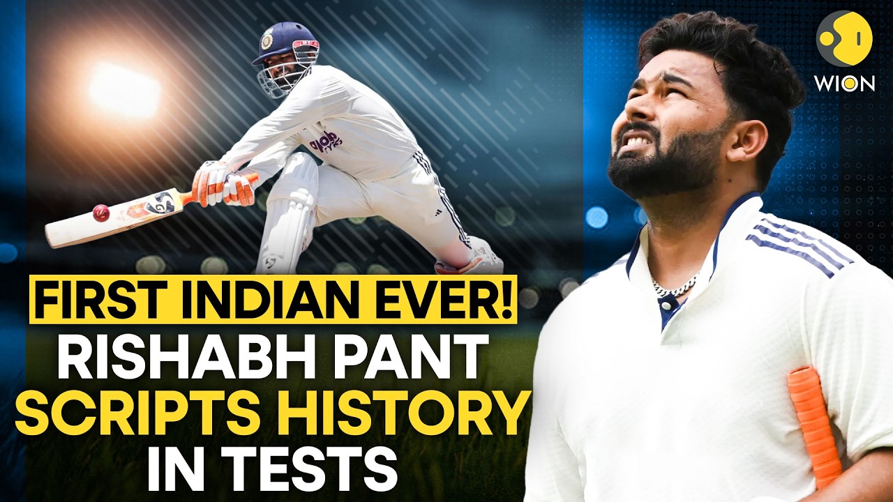 Rishabh Pant Scripts History, Becomes First Indian To Hit 100 Sixes In Tests | WION Originals