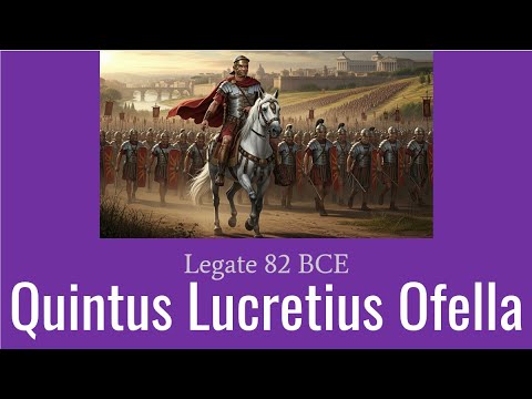 Quintus Lucretius Ofella, Legate 82 BCE