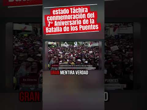 #ultimahora @diosdadocabello101 #táchira  conmemoración 7° Aniversario Batalla de los Puentes