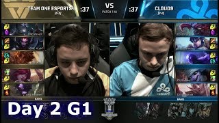Team oNe eSports vs Cloud 9 | Day 2 of S7 LoL Worlds 2017 Play-in Stage | ONE vs