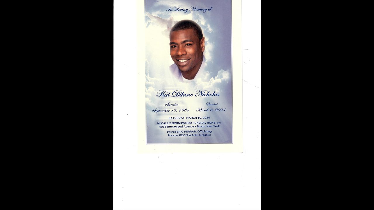 Celebrating the Life of Kai Dilano Nicholas - YouTube
