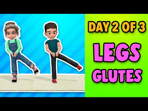Kids Daily Exercise: Day 2 of 3 // Legs and Glutes